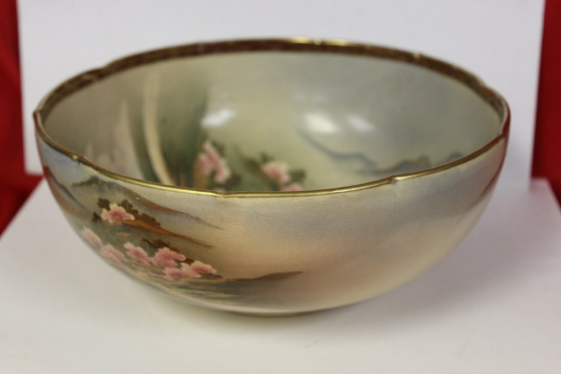 A Vintage Japanese Bowl: most likely Satsuma - 9 3/8" in diameter