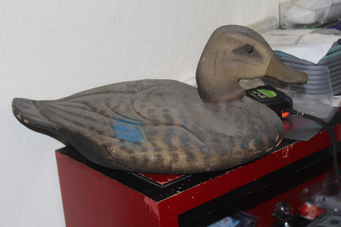 Vintage Duck Decoy: 16 1/4" in length