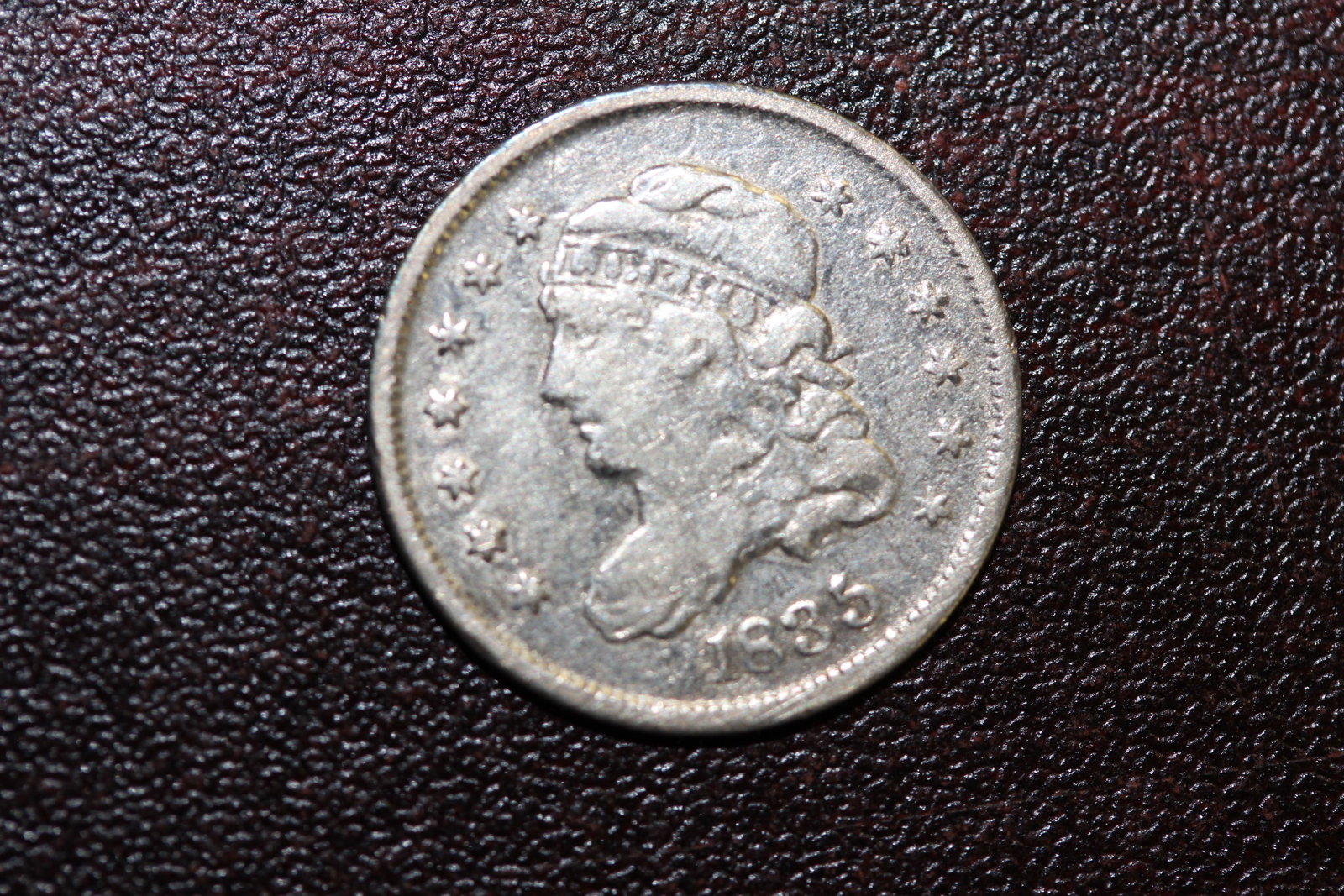 A High Grade 1835 Bust Half Dime: as shown
