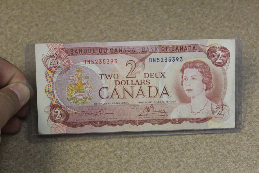Canada $2.00 Note - 1974: as shown