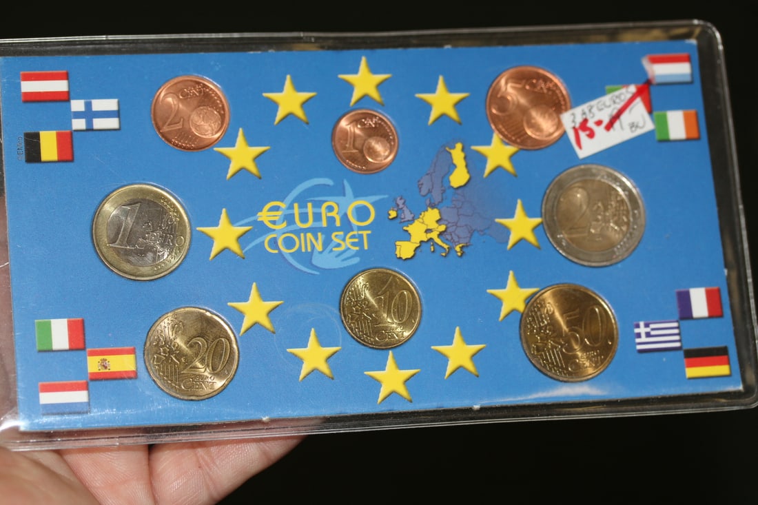 A 2002 Euro Coin Set: as shown