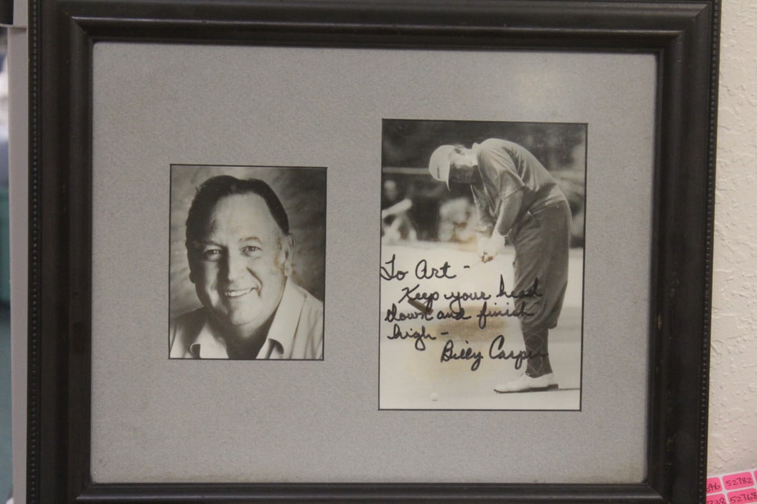 Framed Signed Billy Casper Golfer - 2
