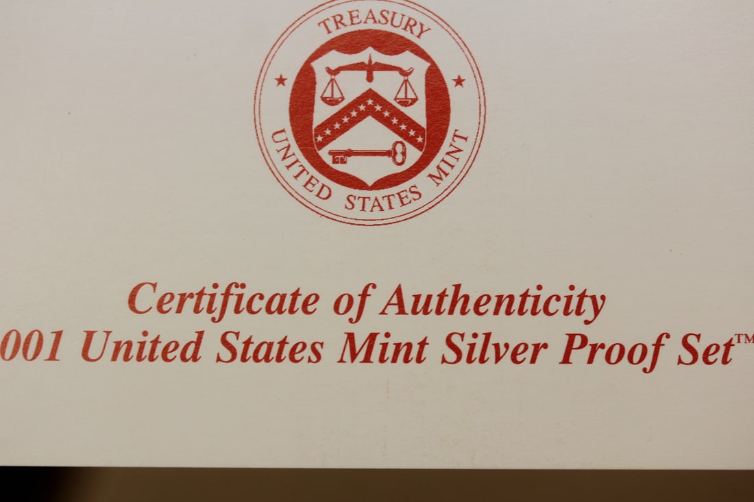 2001 US Mint Silver Proof Set - 4