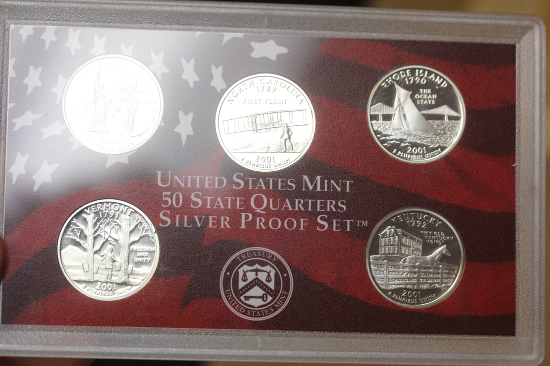 2001 US Mint Silver Proof Set - 6