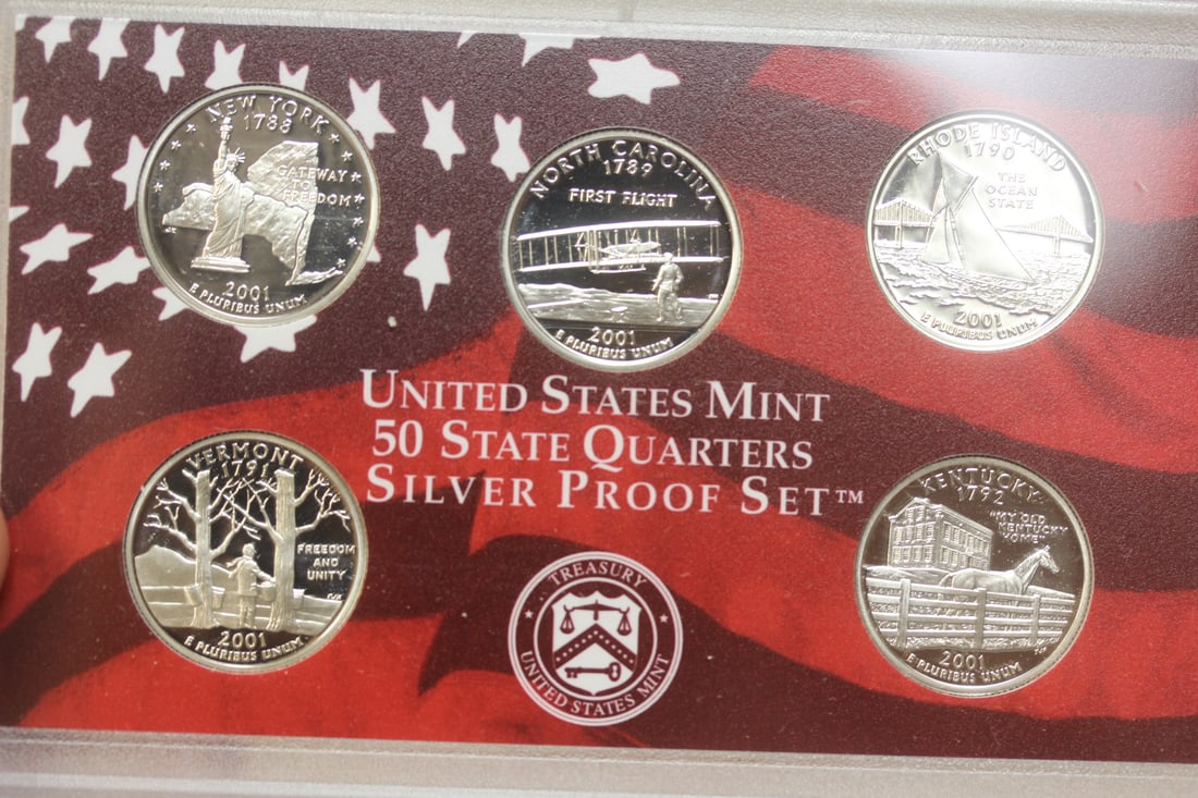 2001 US Mint Silver Proof Set - 5
