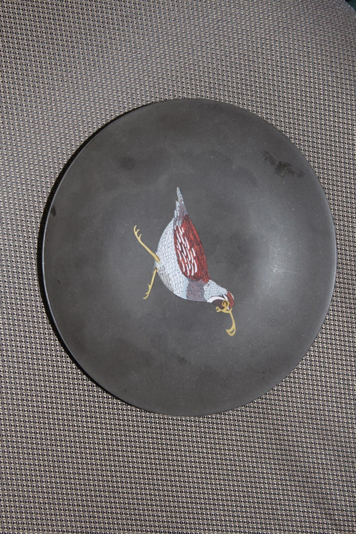 A Retro Couroc Composite Bowl/Plate
