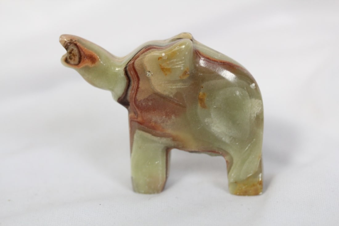 Small Stone Elephant: 2 3/4" long