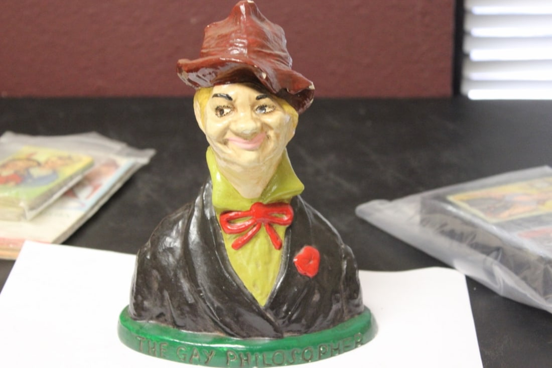 Gay Philosopher Statue: Chalk construction - 8" tall