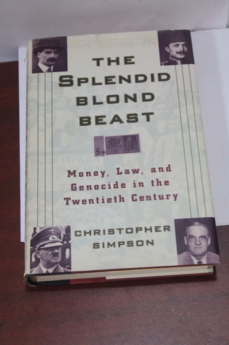 Hardcover Book: The Splendid Blond Beast: published in 1993