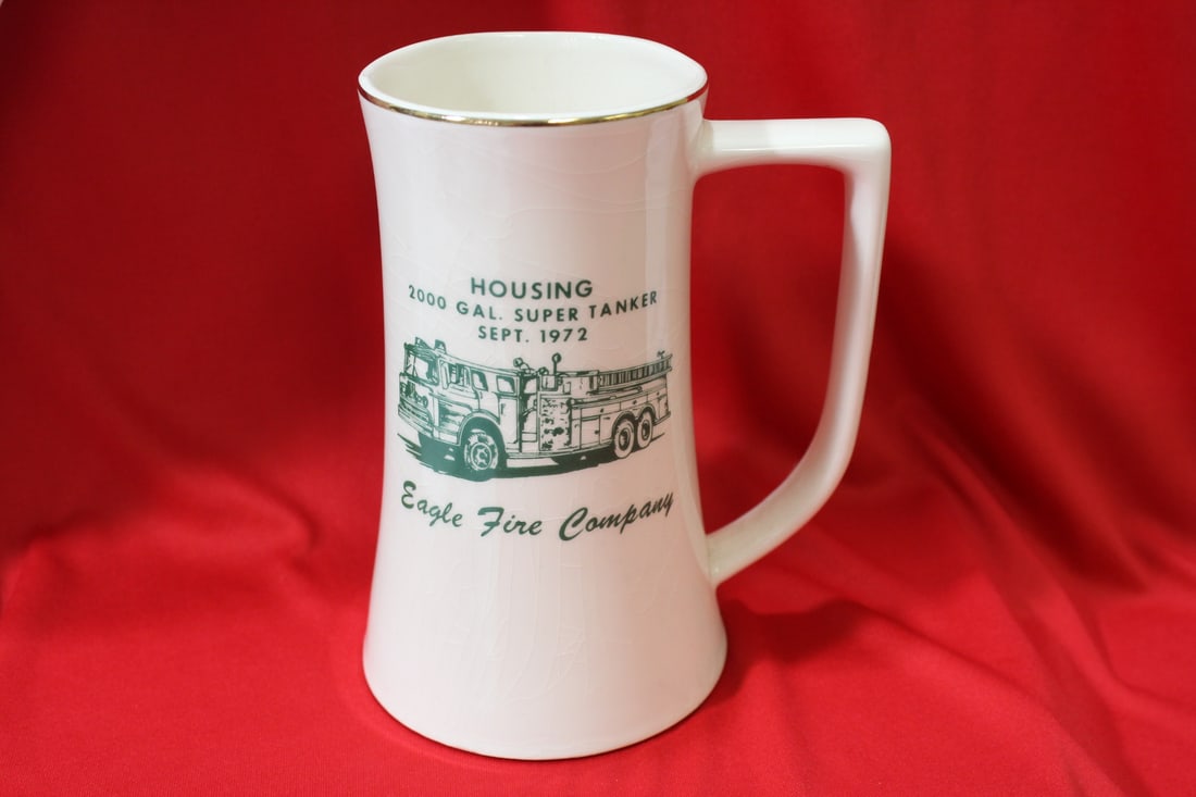 A Firetruck Cup or Mug: 6 1/8" tall