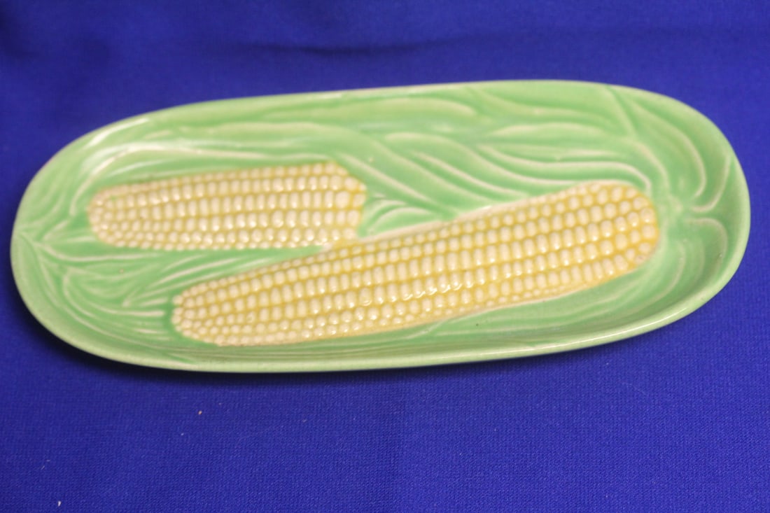 A Japan Corn Ceramic Holder: 9 inches long