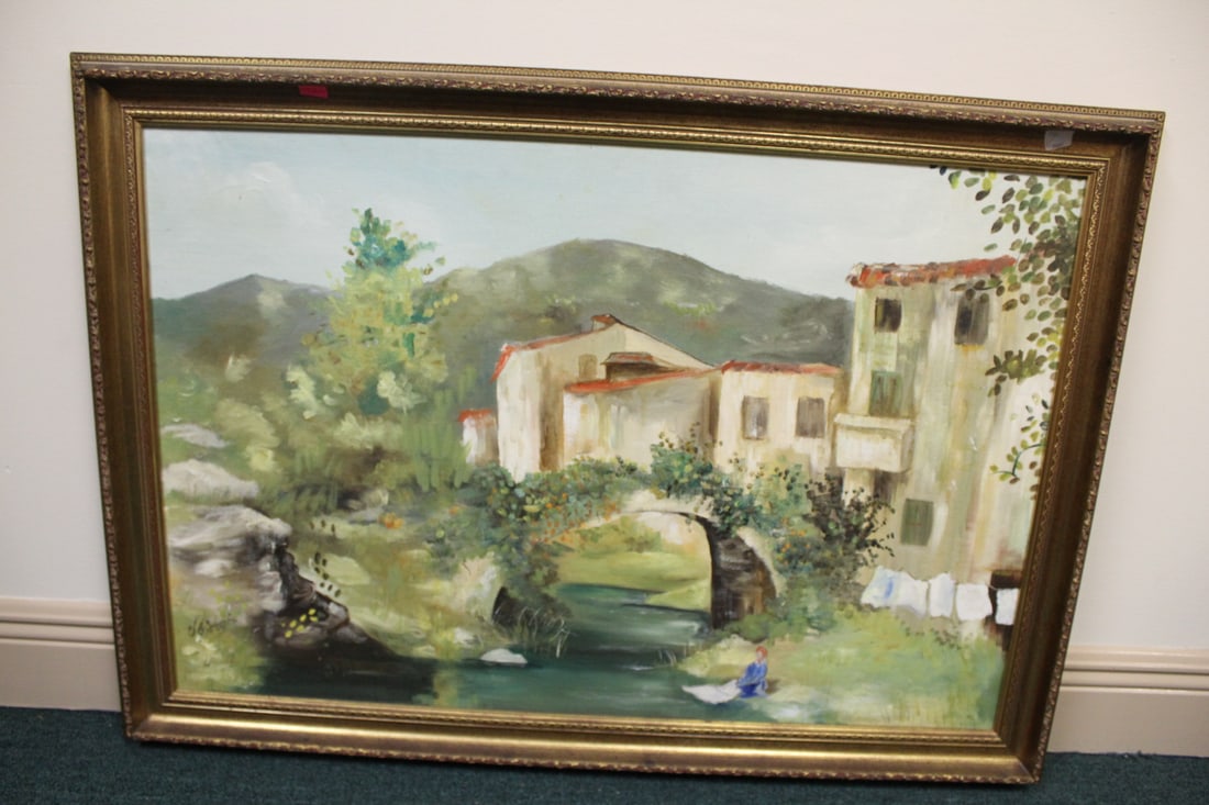 An Oil on Board: signed: Giorgis - overall= 40 1/4" x 28 1/2"