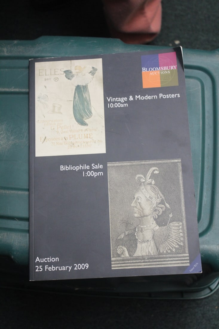 Auction Catalog on Posters 2009: as shown