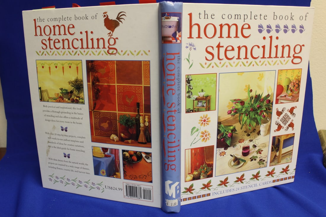 Hardcover Book on Home Stenciling: as shown