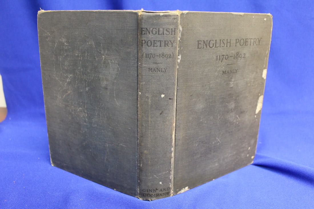 Hardcover Book: English Poetry 1170-1892: as shown