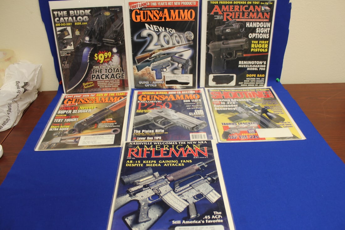 Lot of Seven Catalogues on Knives/Guns: as shown