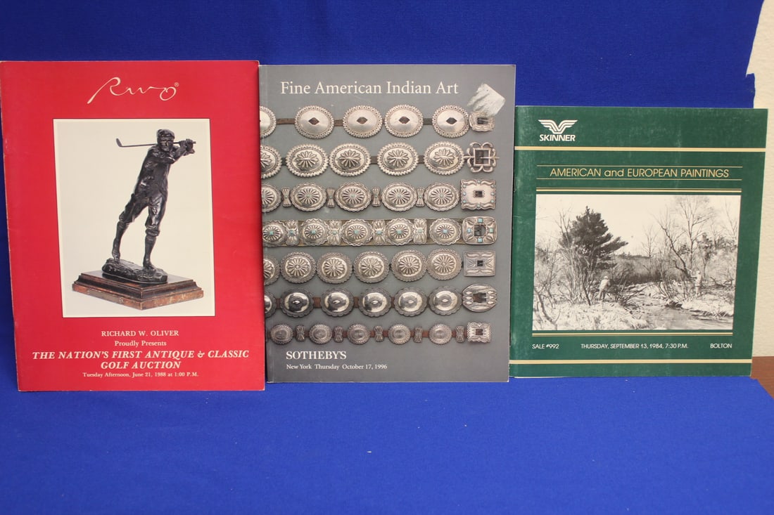 Lot of 3 Fine Art Catalogue: as shown