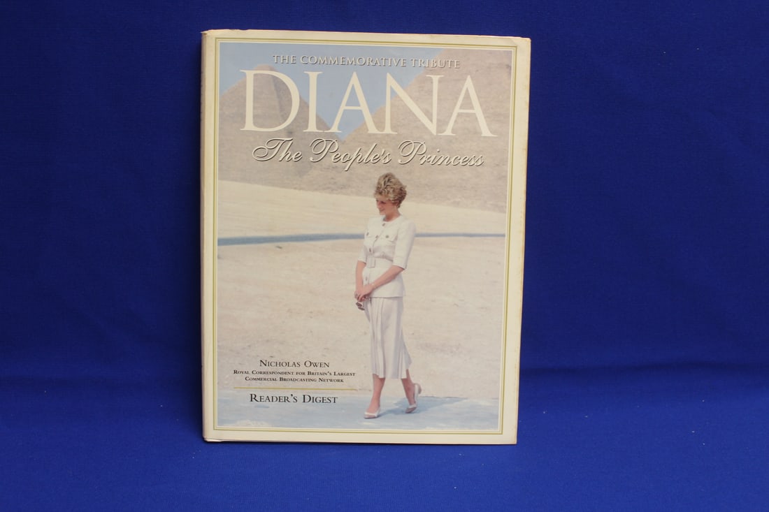 Hardcover Book on Lady Diana: as shown