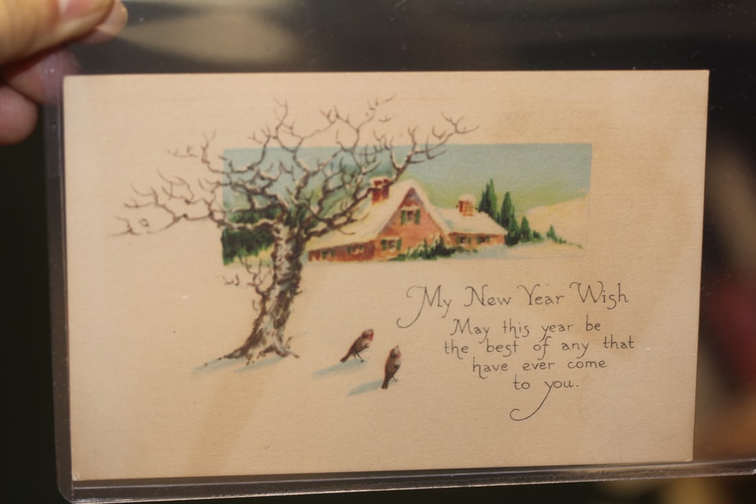Early 1900's New Year Post Card: as shown