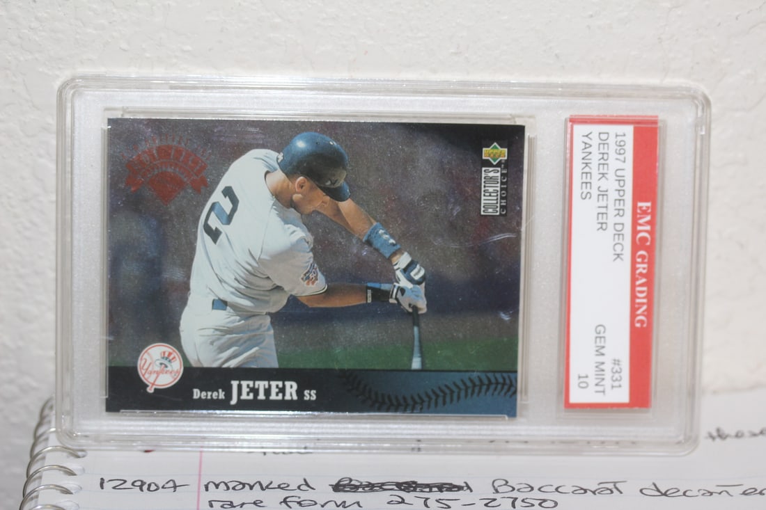 Graded Derek Jeter Basebal Card: as shown