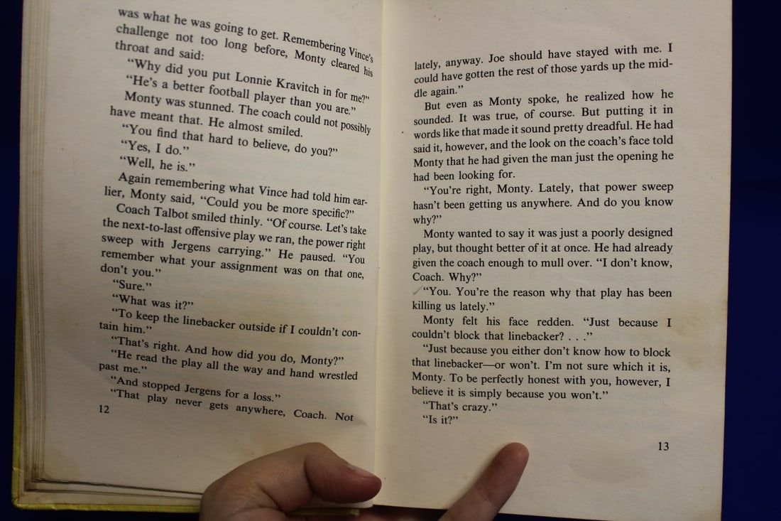 Hardcover Book: Blocking Back - 6
