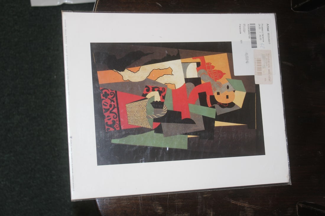 Picasso Print: overall= 11 3/4" x 9 5/8" - from Europe
