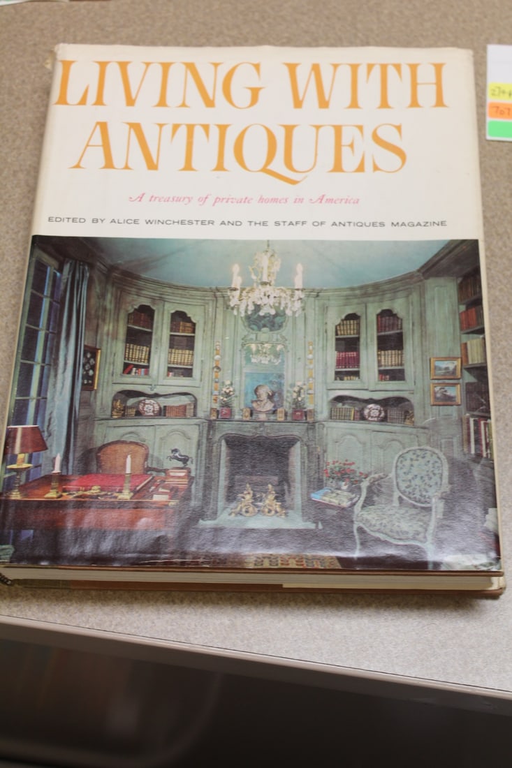 Hardcover Book: Living with Antiques: as shown