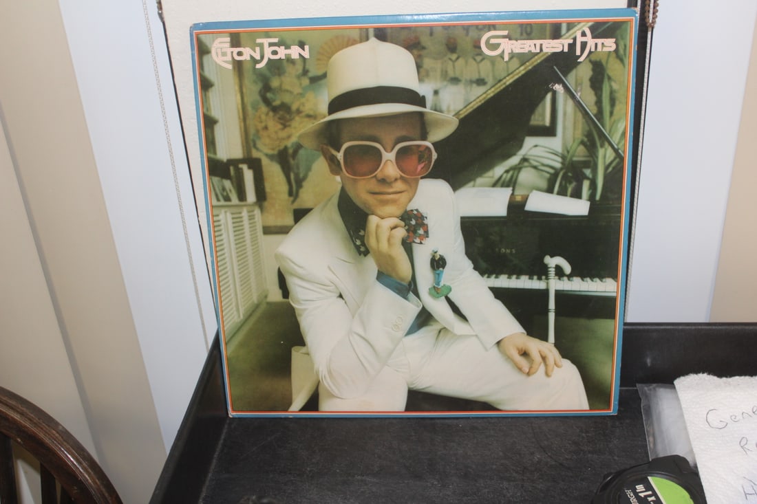 Elton John Greatest Hits LP: as shown