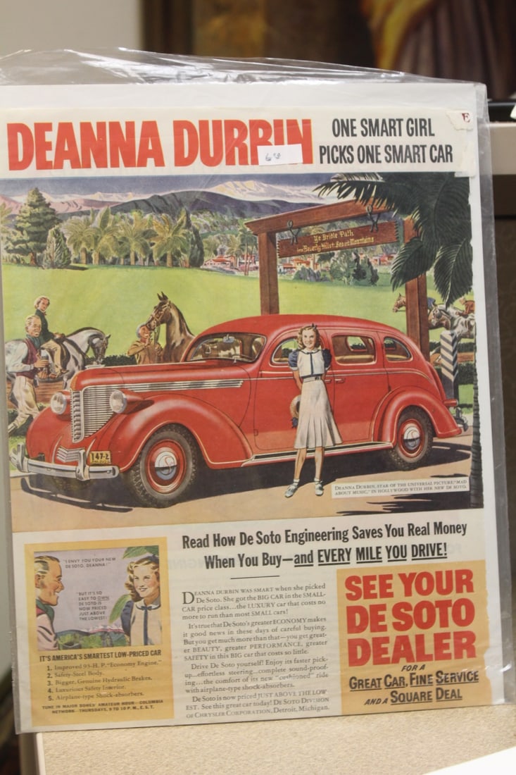 Deanna Durbin Mad About Music Movie Print: as shown