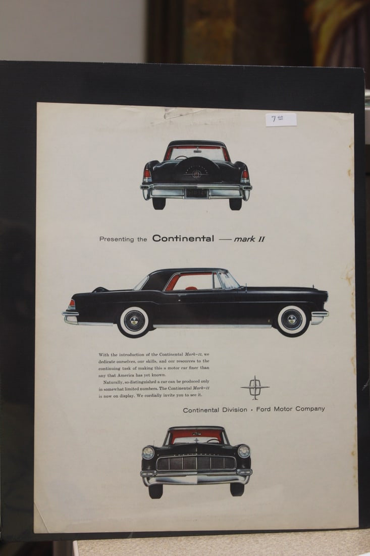 Lincoln Mark II Advertising: from a magazine