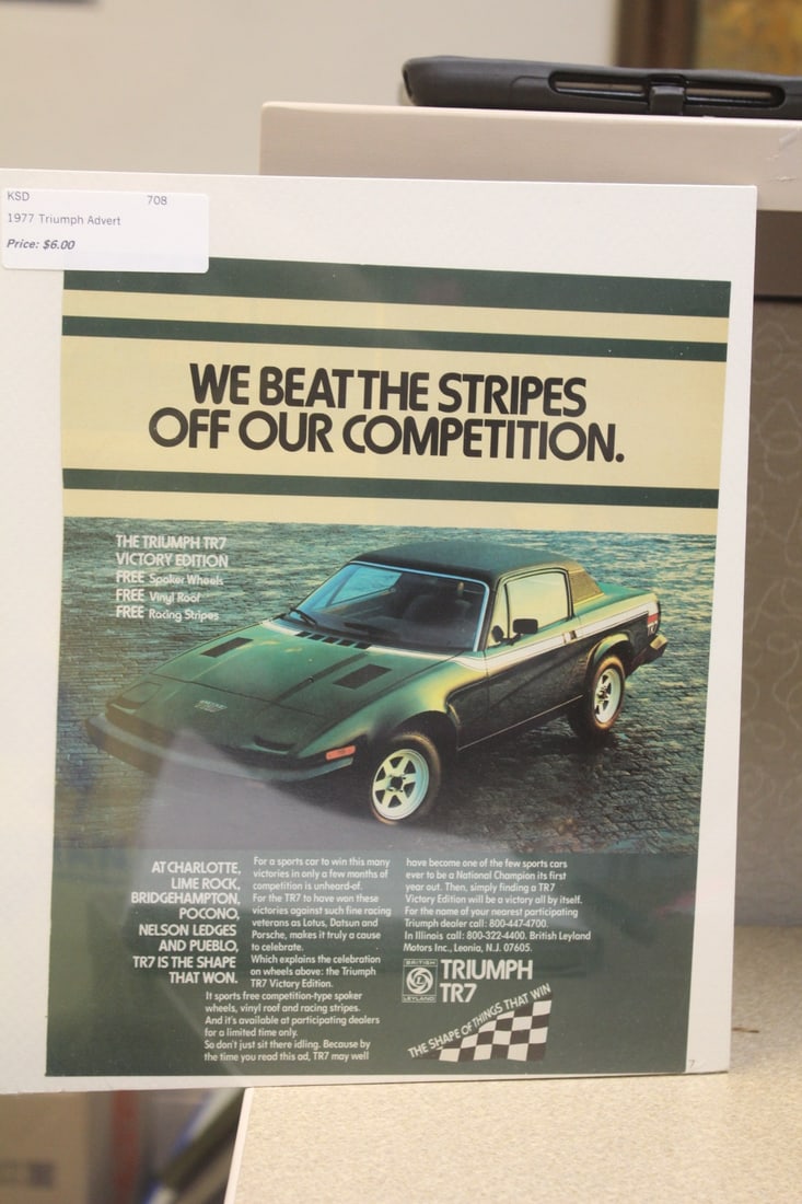 Triumph Advertising Page: as shown
