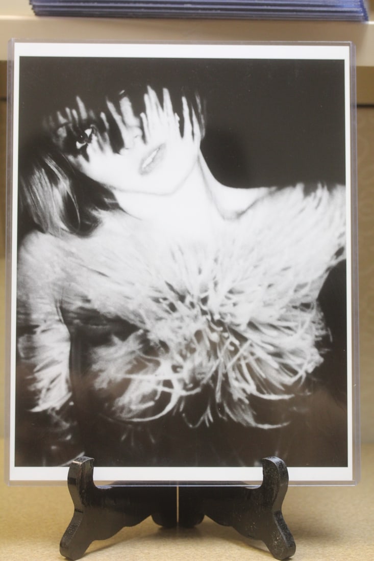 Photograph of a Nude Model: appeared to be an original black and white photograph matte finish - 10 7/8" x 8 1/2"
