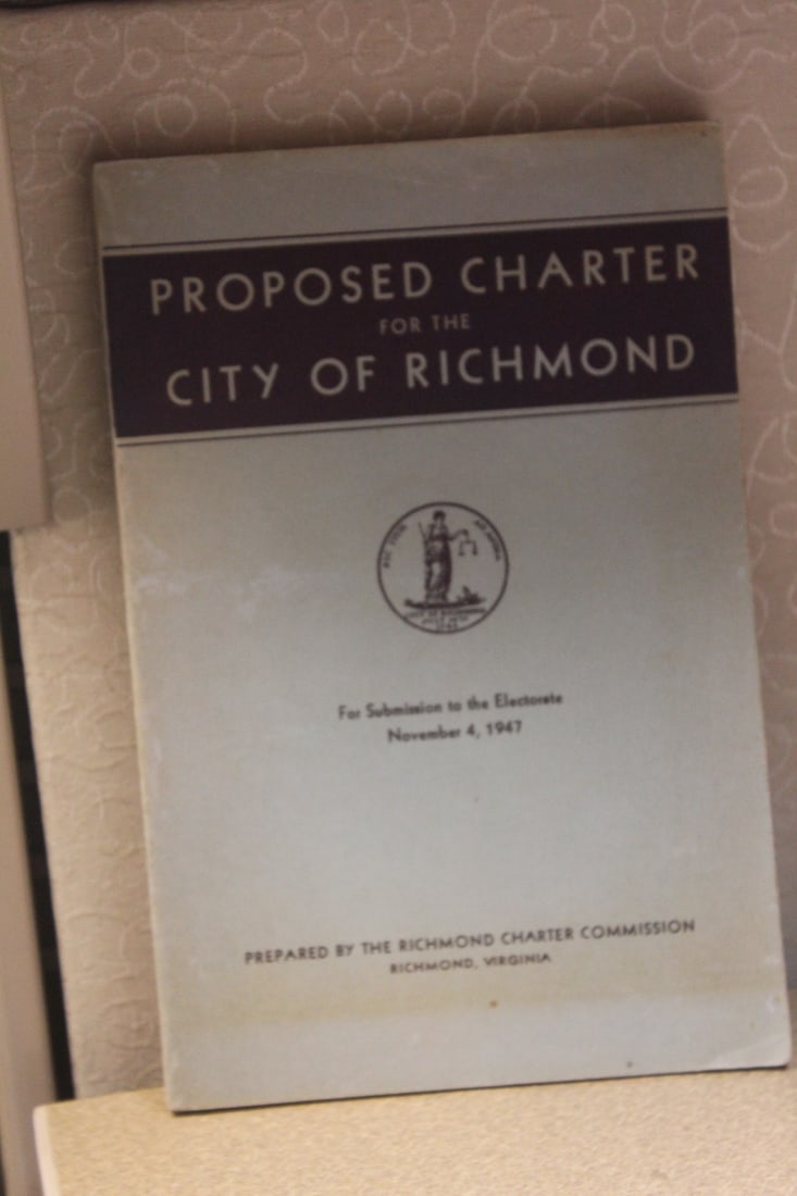 Proposed Charter for the City of Richmond: soft cover book