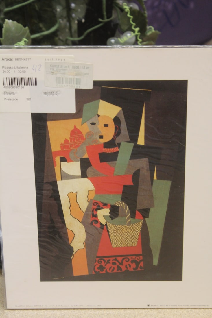 A Modern Style Print: overall= 11 3/4" x 9 1/2"