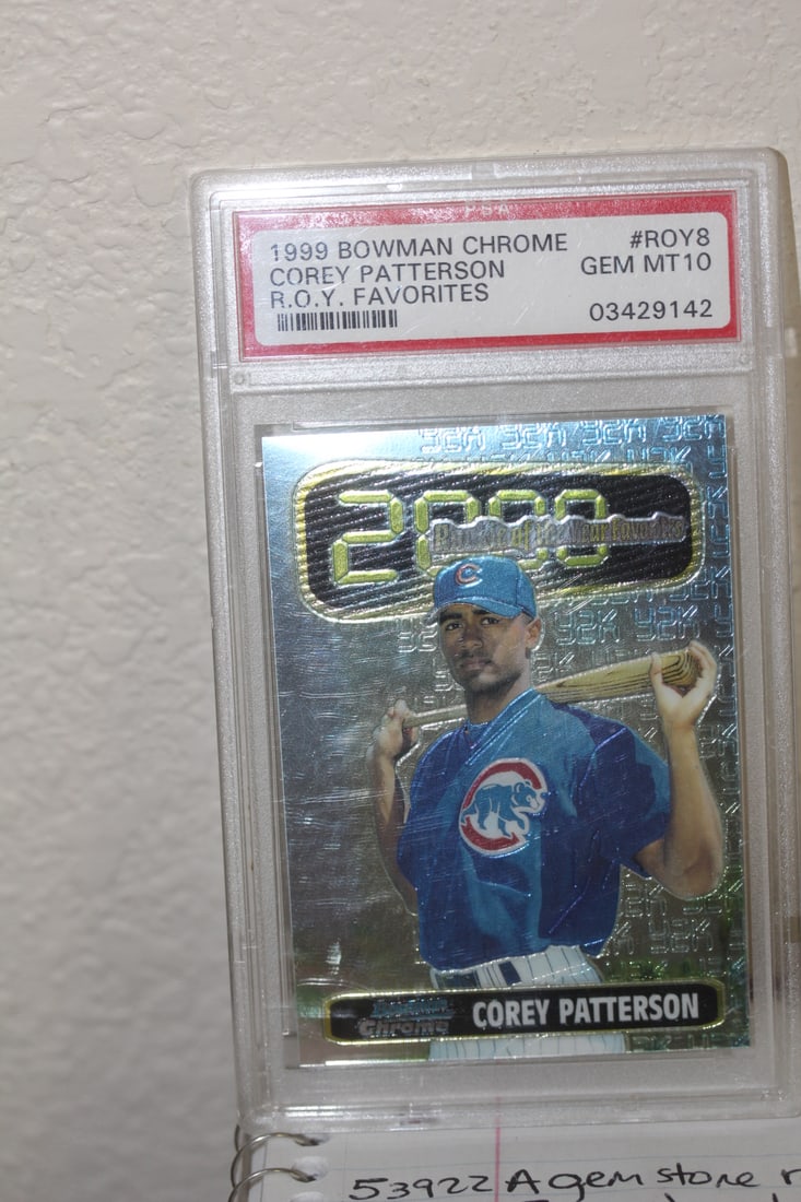 Graded Cory Patterson Roy Card: as shown