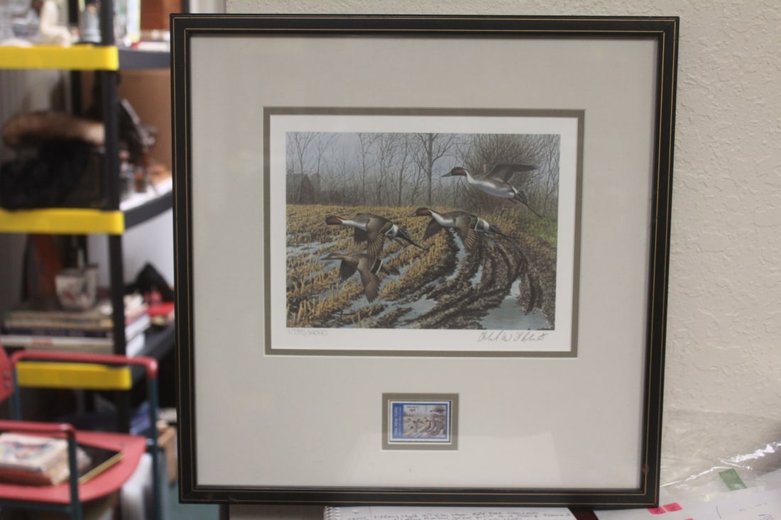 Signed Dick Plasscharert Geese Print (1 of 6)