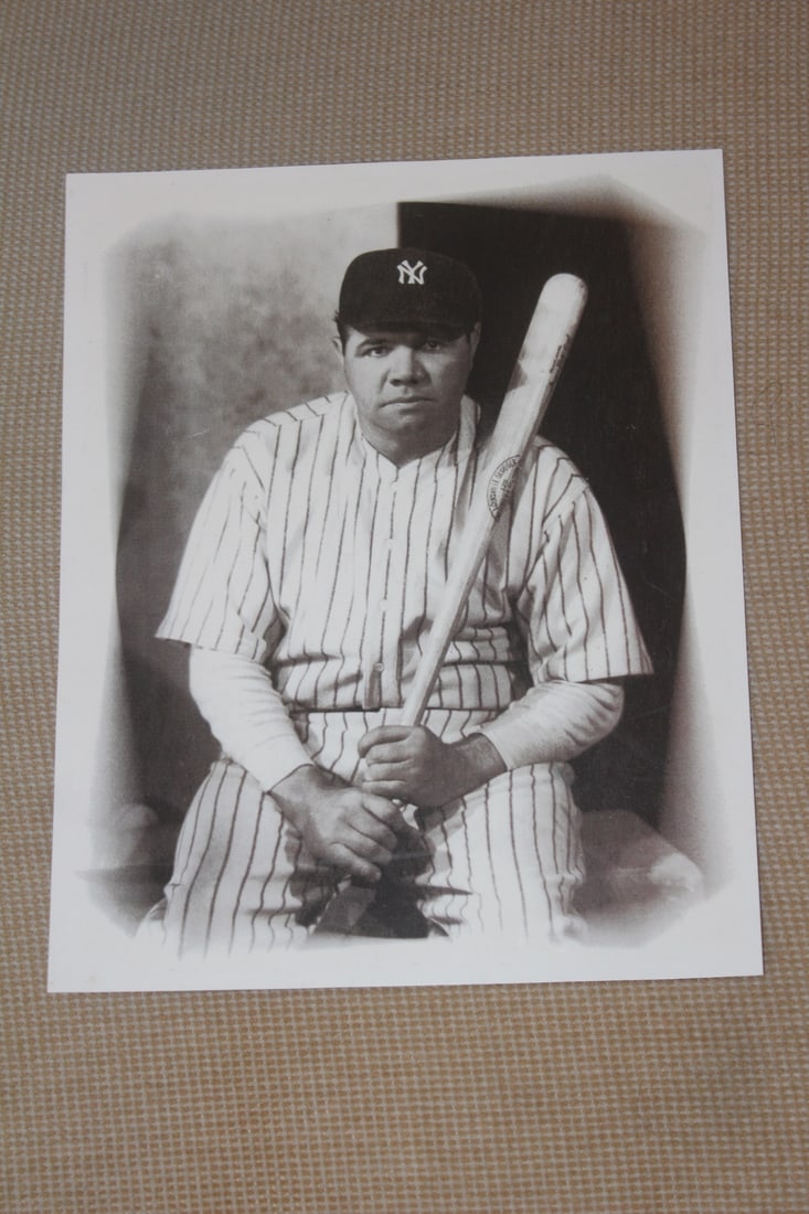 Babe Ruth Picture: approximately 8" x 10" - not sure if it is original or not