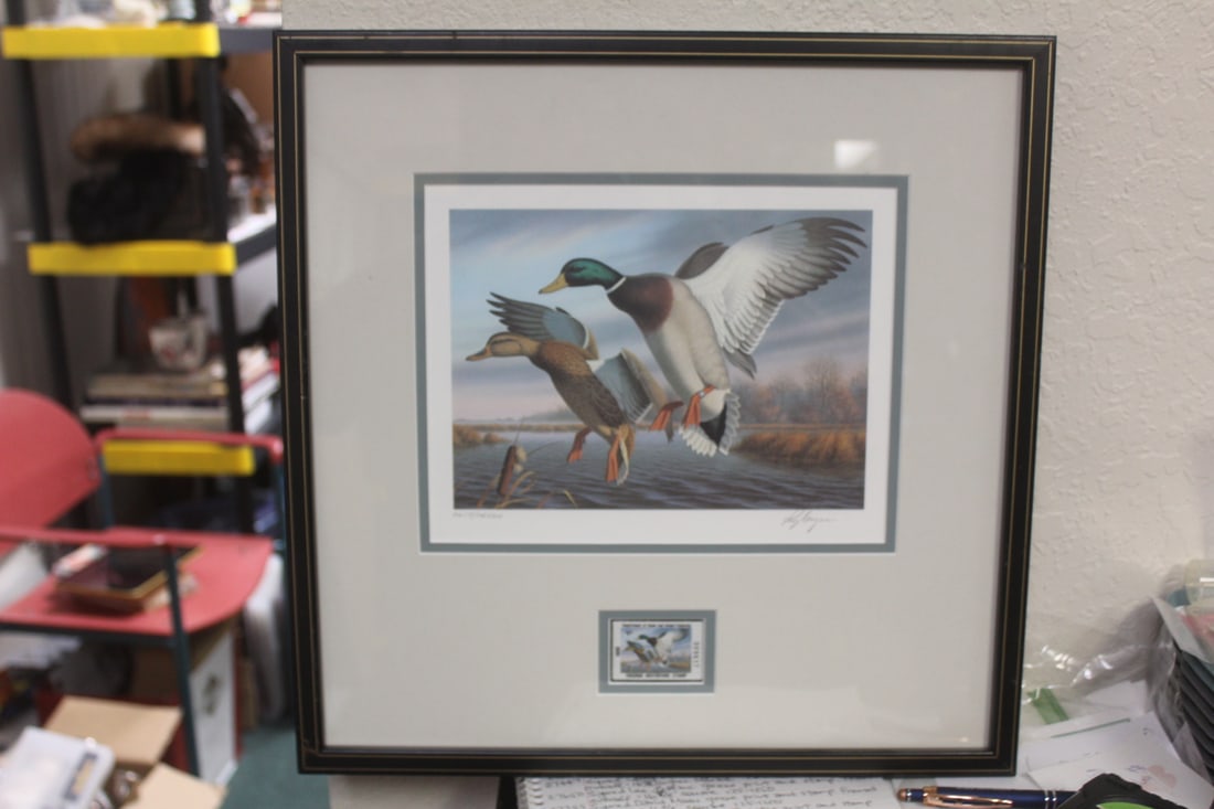 Signed Ronald Lougue Geese Print (1 of 6)