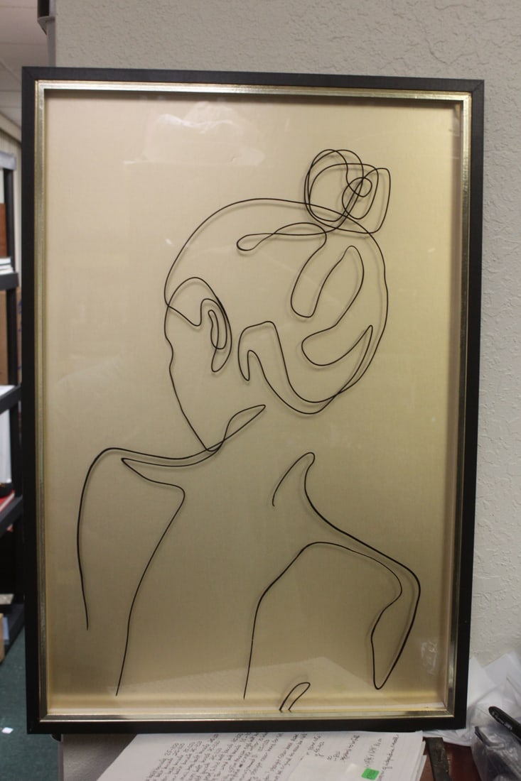 Framed Modern Art: overall= 24 3/4" x 17"