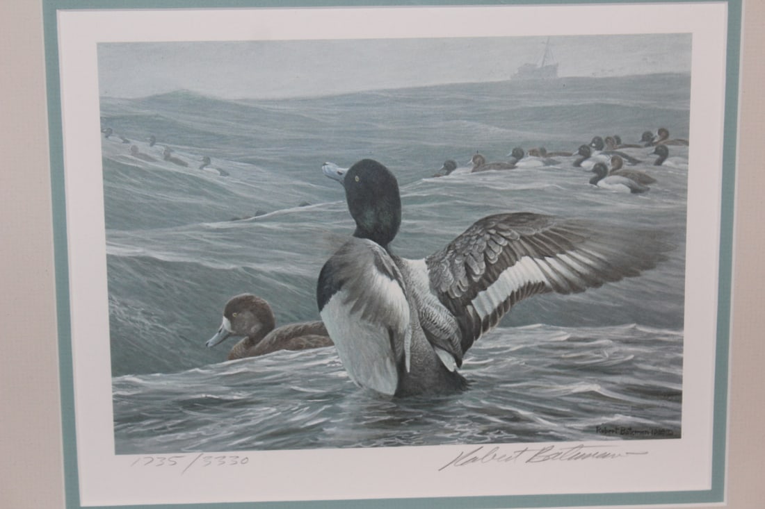 Signed Robert Bateman Geese Print - 2