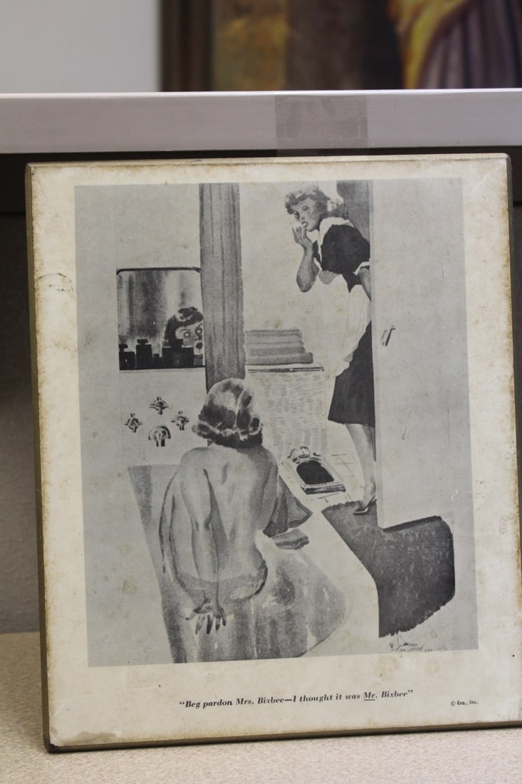 1950's or 1960's Esq Inc Print on Board: 12" x 10"
