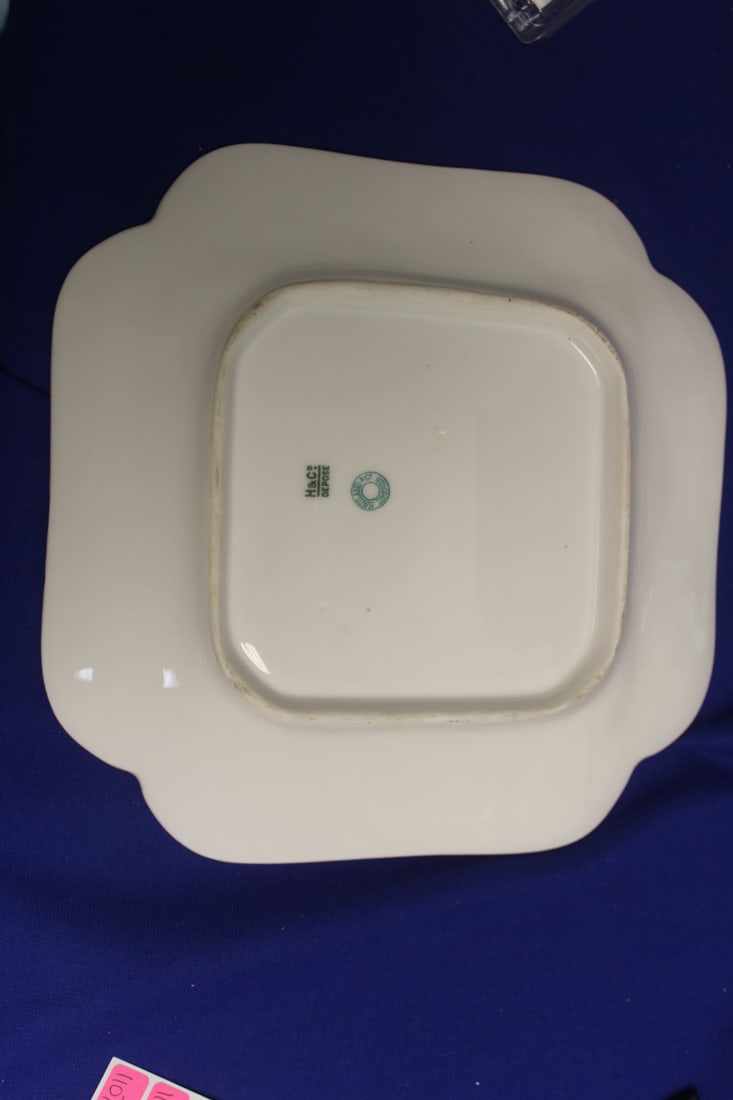 Limoges Depose Pattern Square Plate - 6