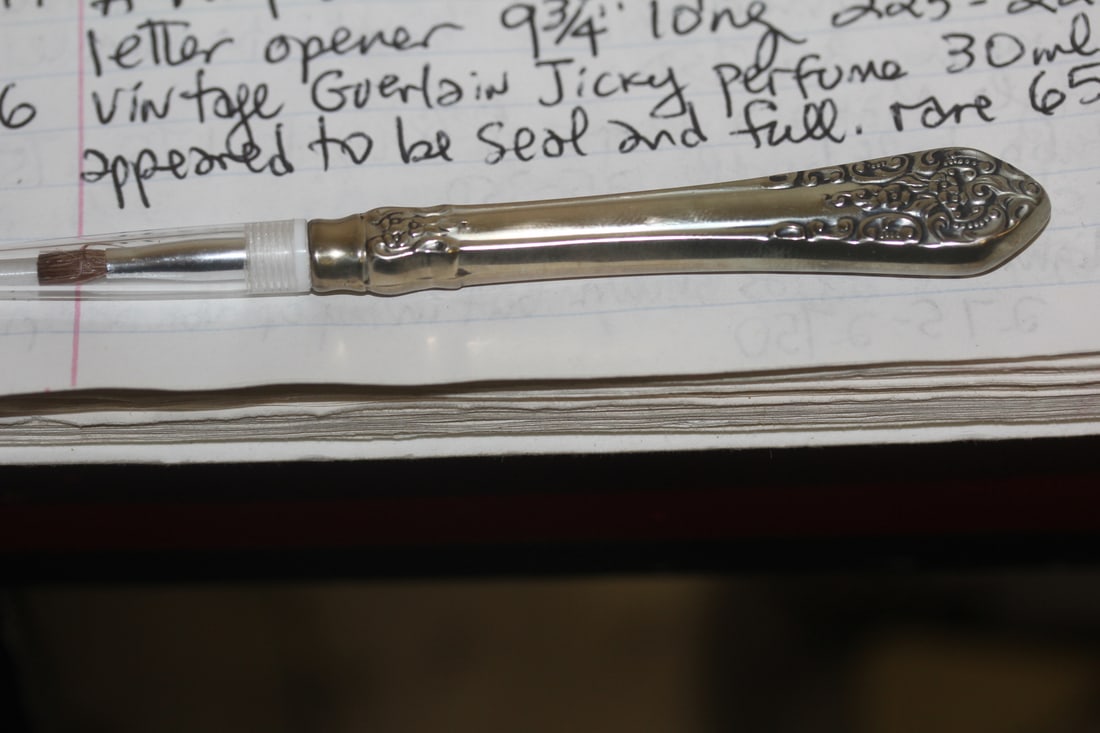 Sterling Handle Brush: 4 3/8" long