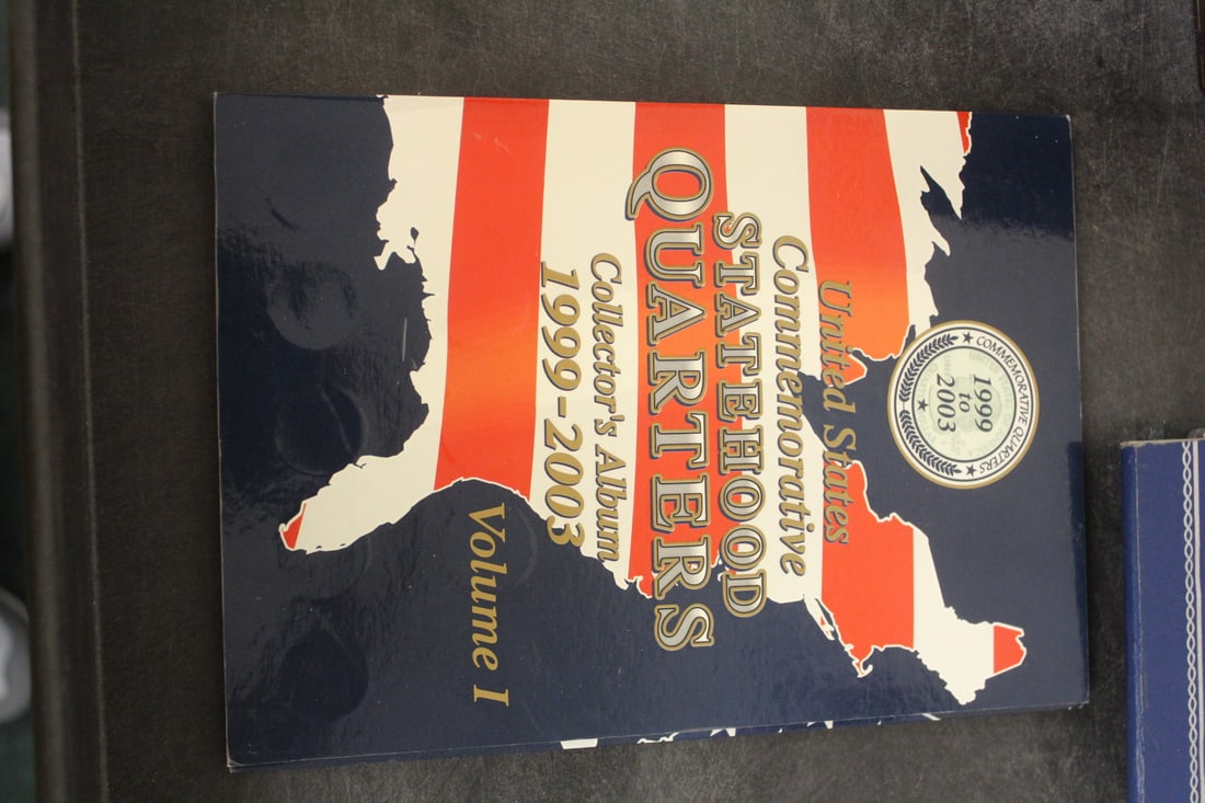 US Commemorative Statehood Quarters: 1999-2003 - as shown
