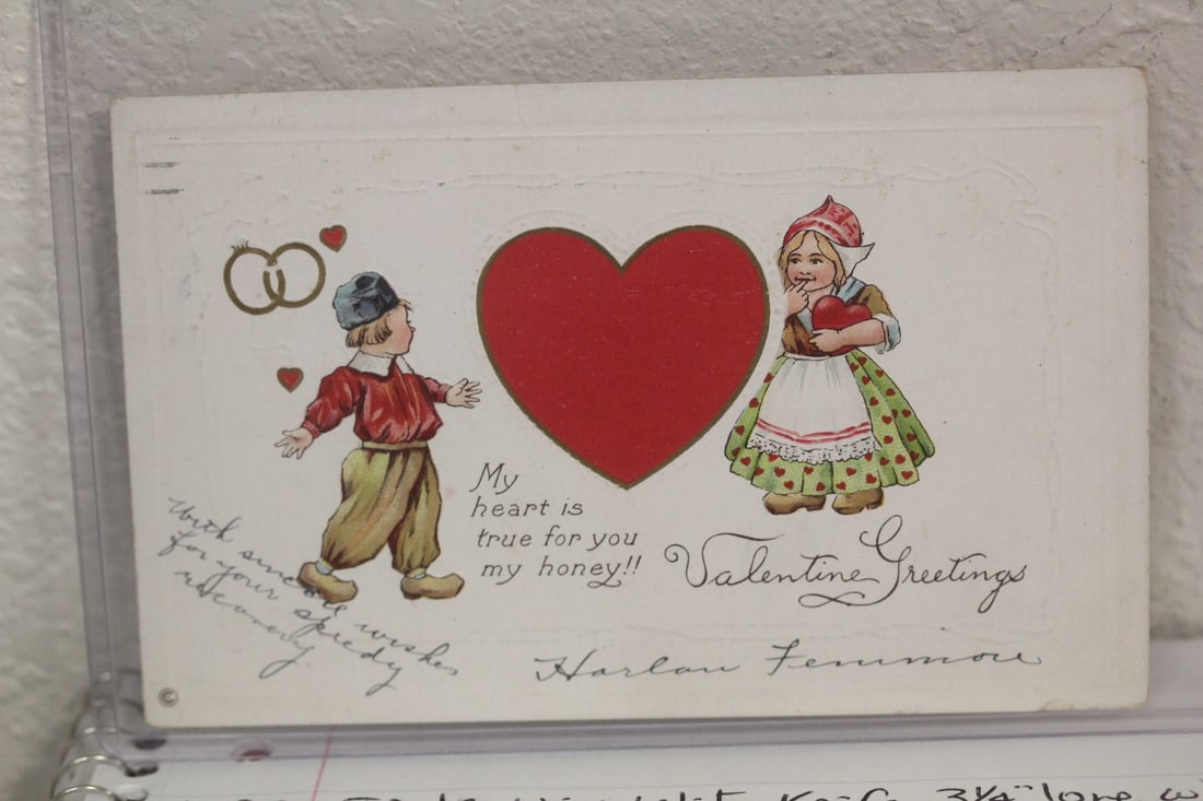 Antique Valentine's Day Postcard: probably around 1910
