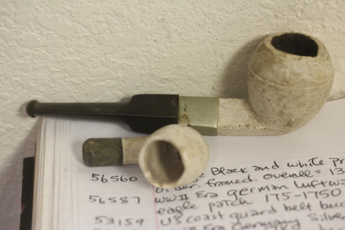 Meerschaum Pipe and Belly: pipe= 5 3/8" long