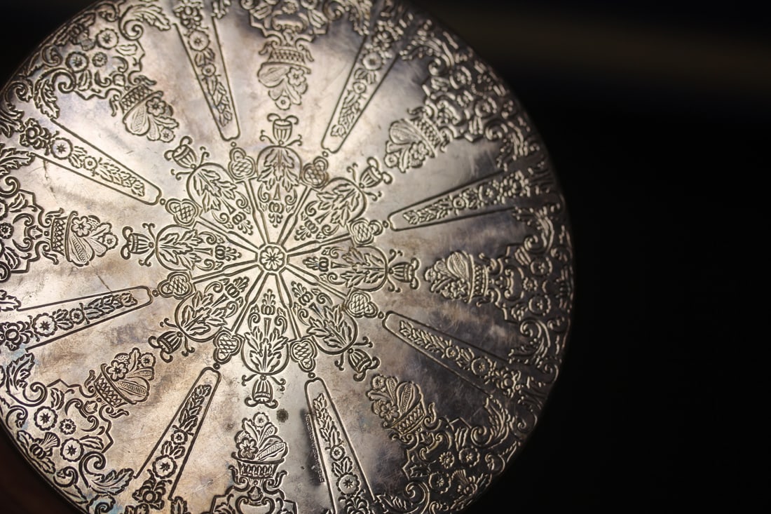 Silverplated Scroll Design Trivet - 2