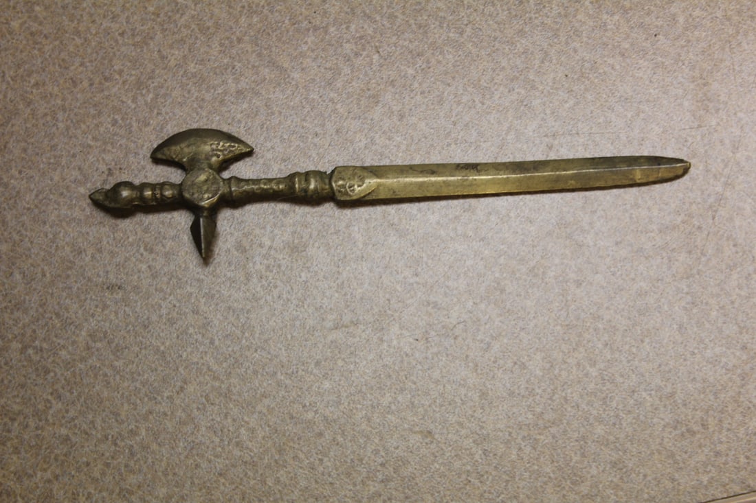 Vintage Brass /Bronze Letter Opener: 6 1/4" long