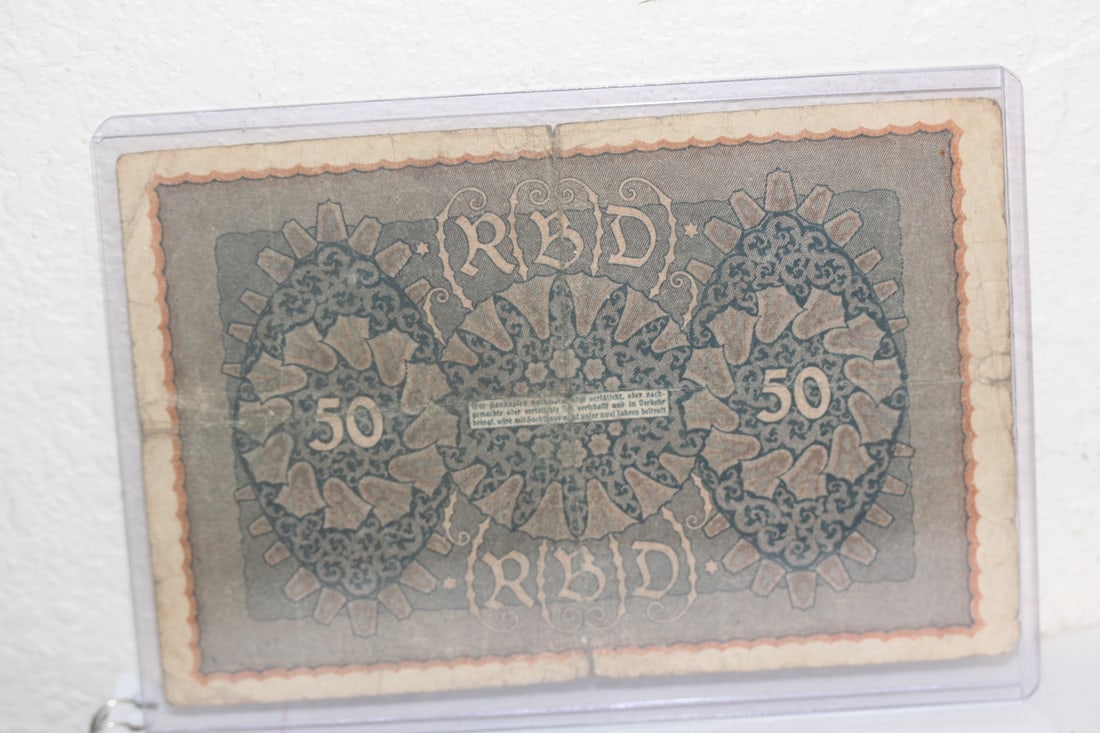 1919 German 50 Mark Note - 2