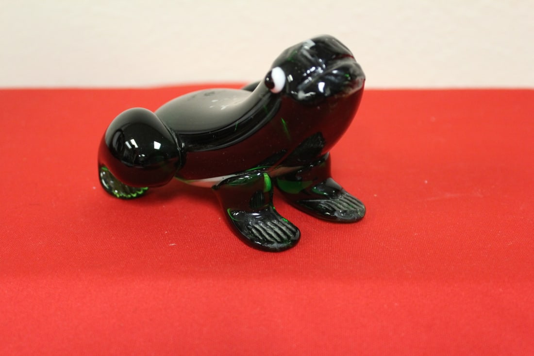 A Glass Frog: 3" tall
